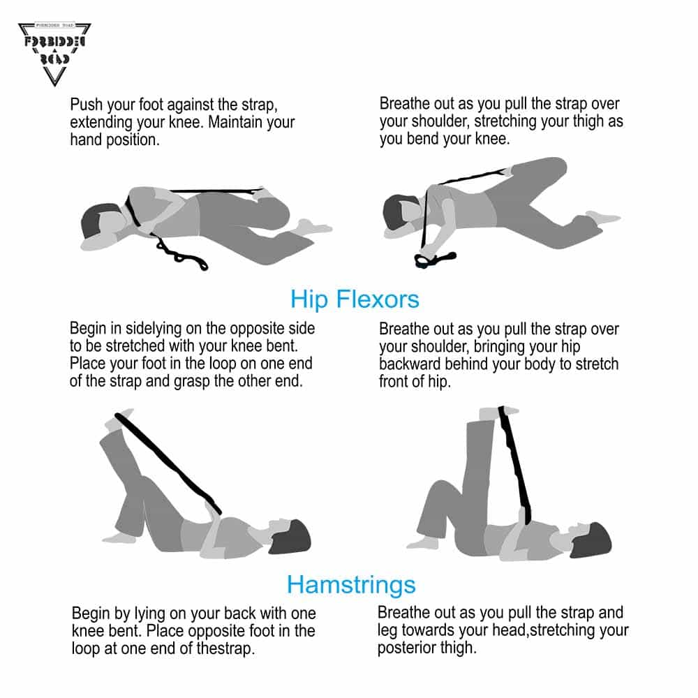 Yoga Flexibility Stretching Leg Stretcher Strap Multi-Loop